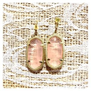 Kendra Scott Dani Earrings In Rose Quartz